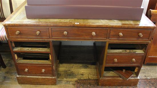 Victorian mahogany partners desk